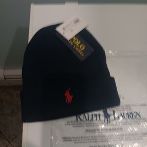 Polo By Ralph Lauren Navy Beanie Hat